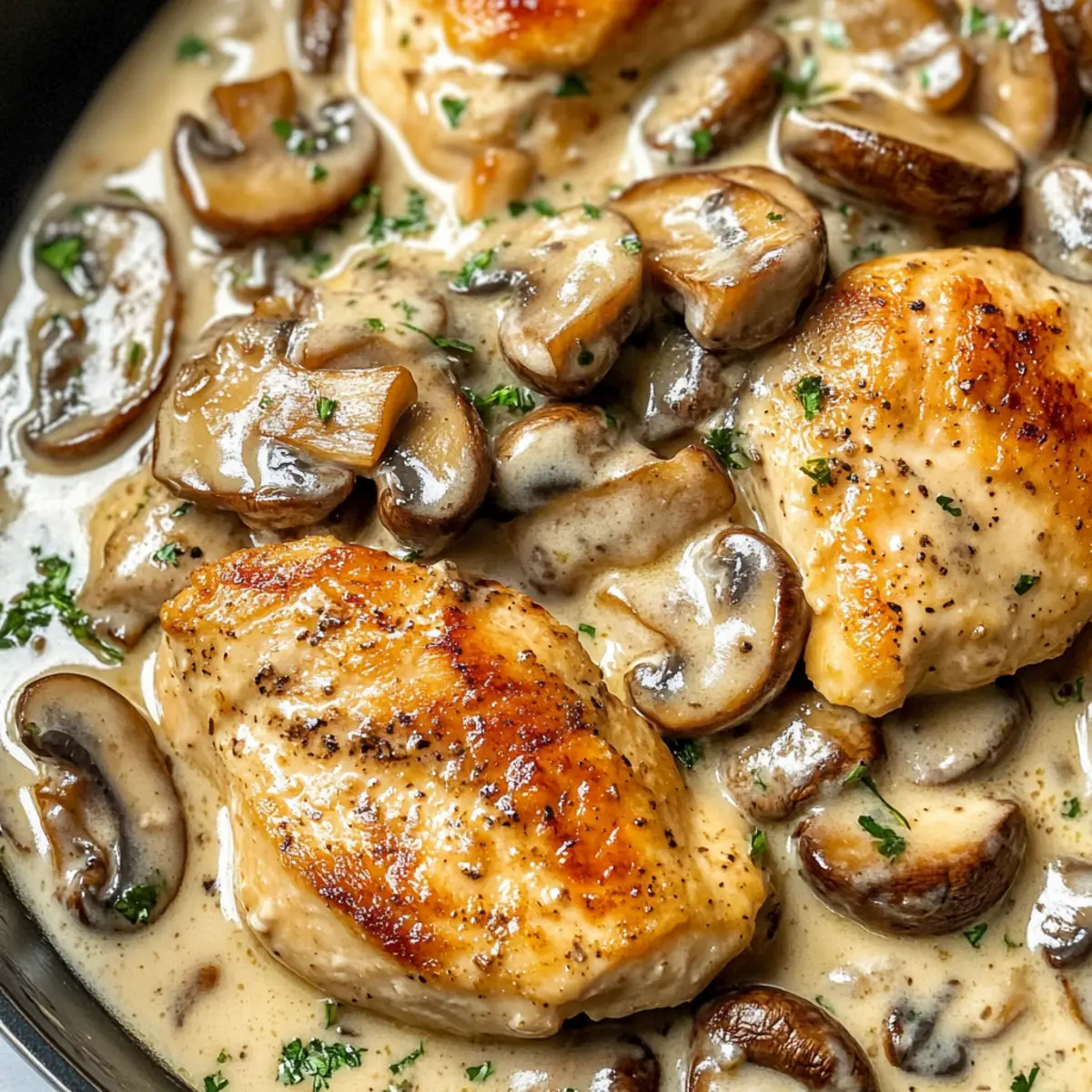 Cremige Pilz-Hühnchen in 30 Minuten zubereitet