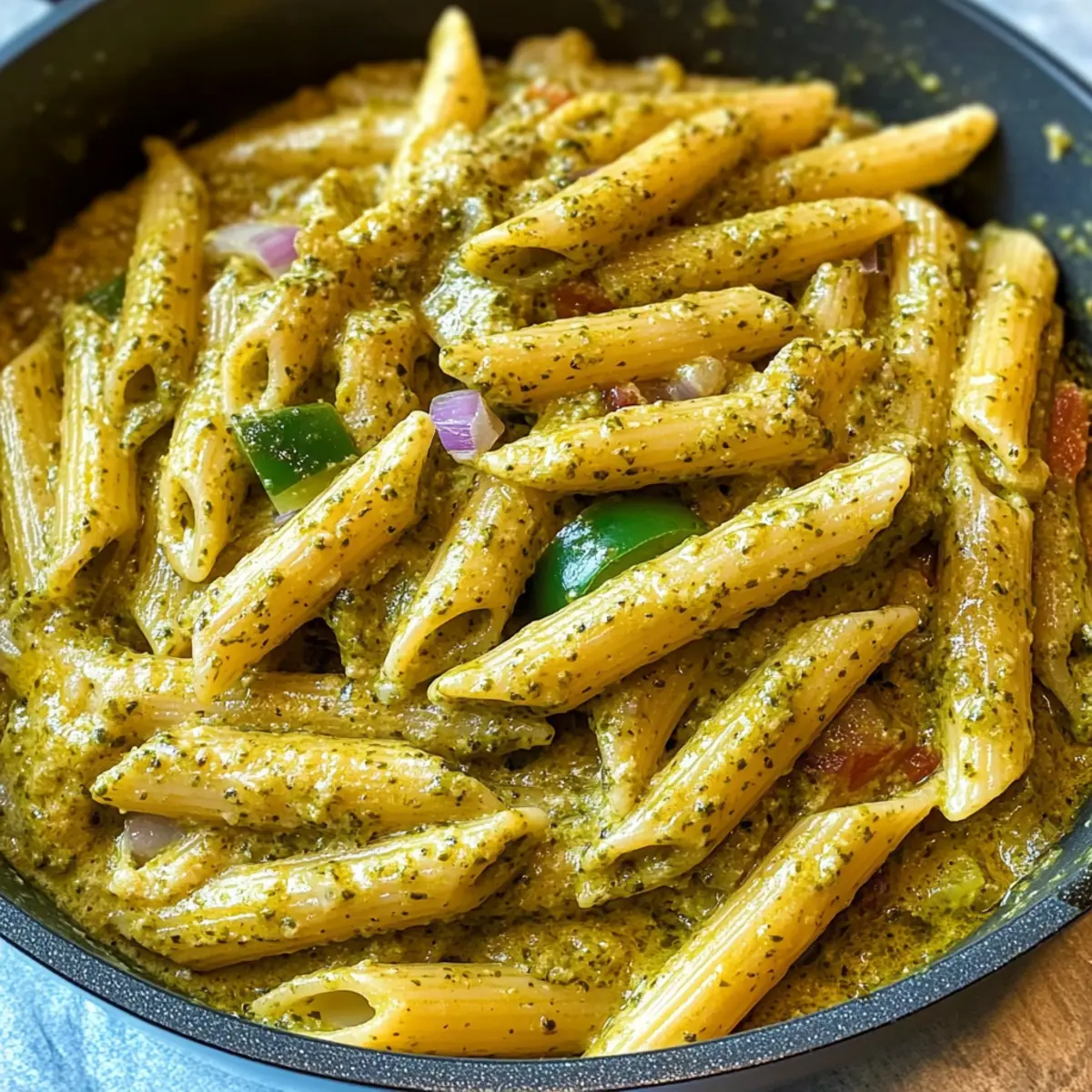 Cremige Pesto-Sauce Pasta für Eilige Chefköche