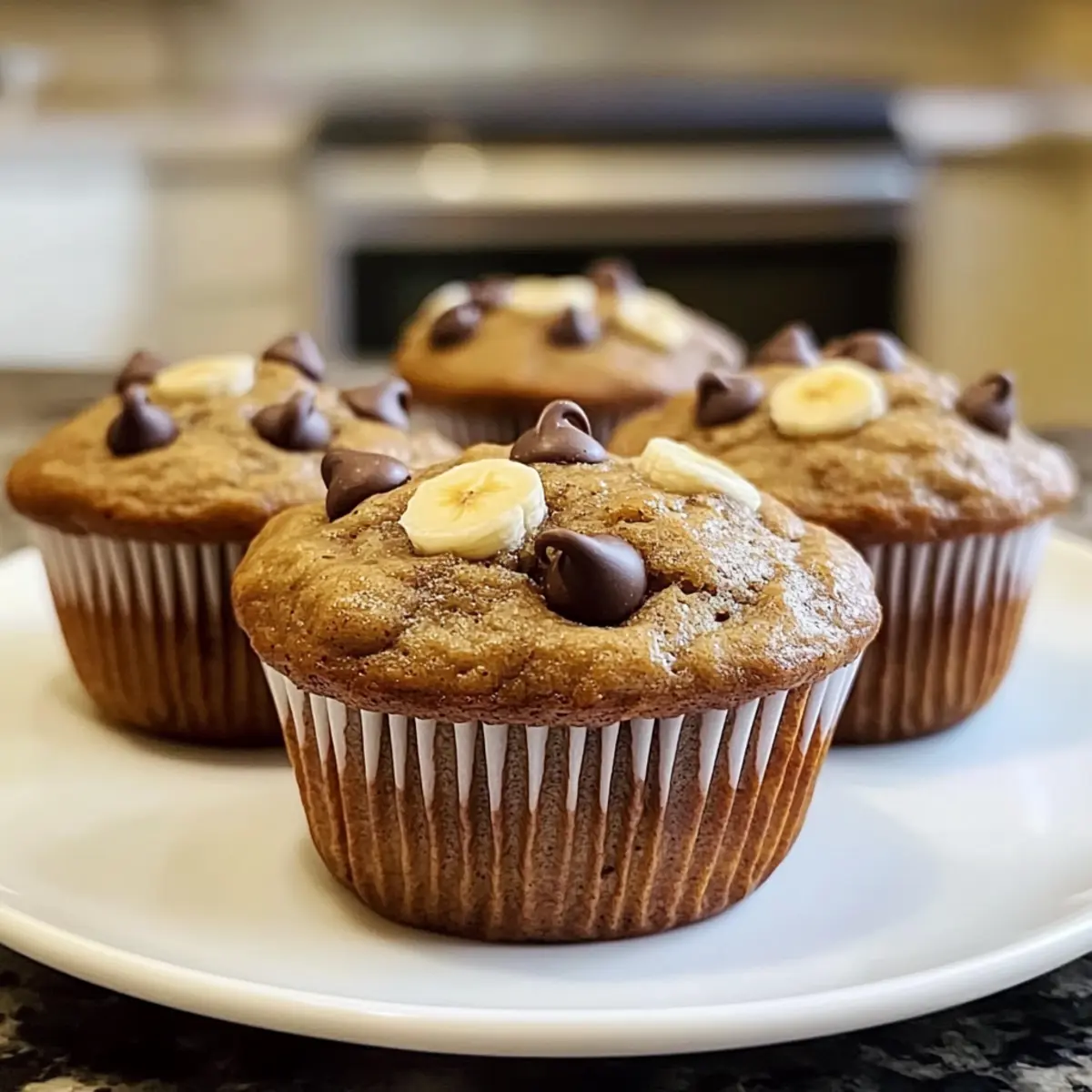Gesunde Erdnussbutter Bananen Muffins für den Snack-Genuss