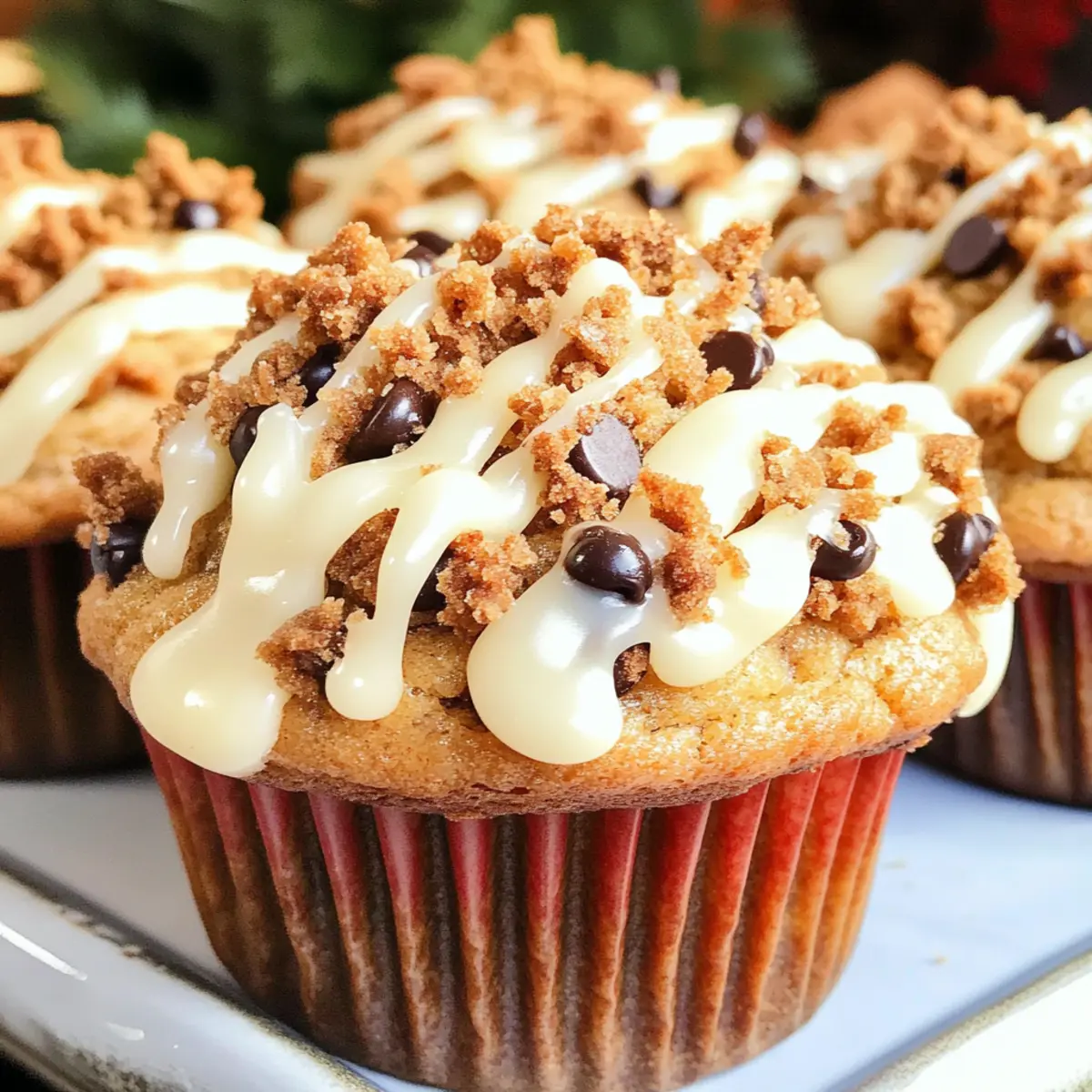 Lebkuchenmuffins mit Vanilleglasur genießen
