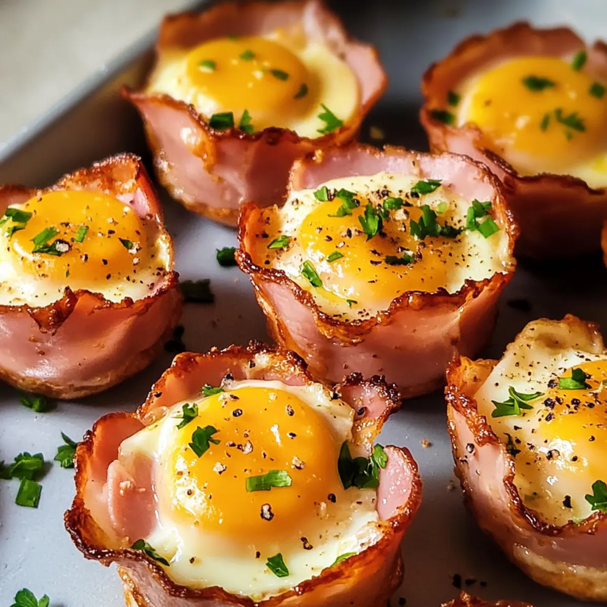 Schinken und Käse Eierbecher für dein perfektes Frühstück