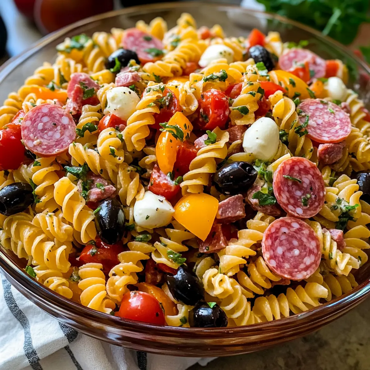 Italienischer Nudelsalat für den perfekten Sommer