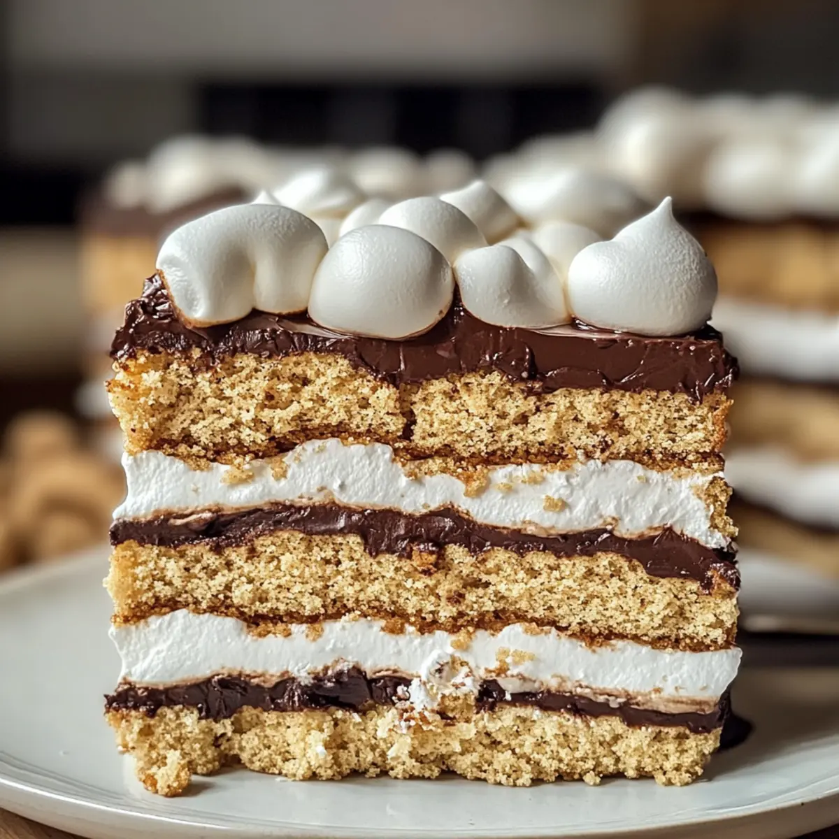 Kein Backen S’mores Kuchen für echte Naschkatzen