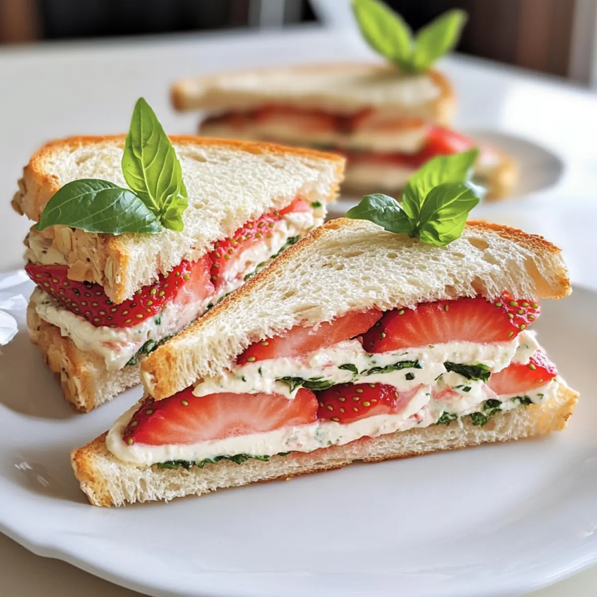 Erdbeertee Sandwiches für das perfekte Picknick