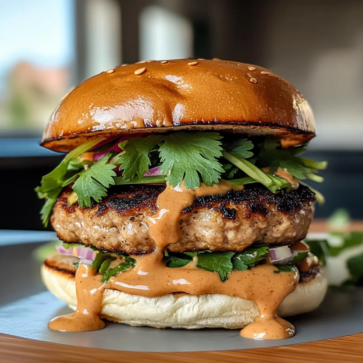 Erdnuss-Türkei-Burger für gesunden Genuss