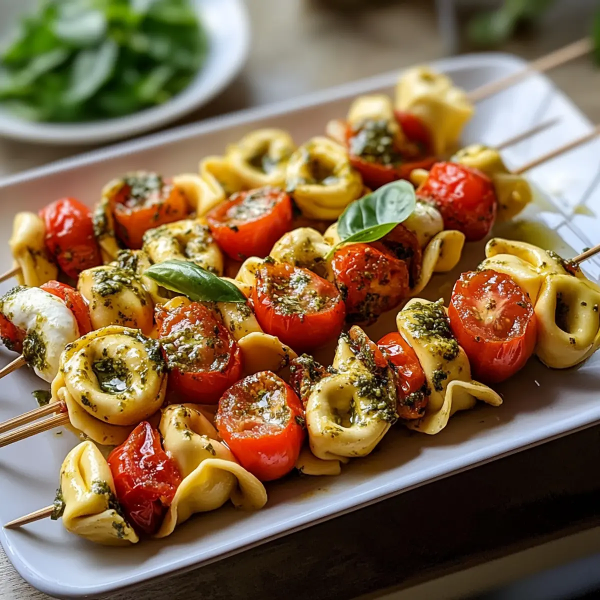 Tortellini-Spieße Tomate Mozzarella für jede Feier