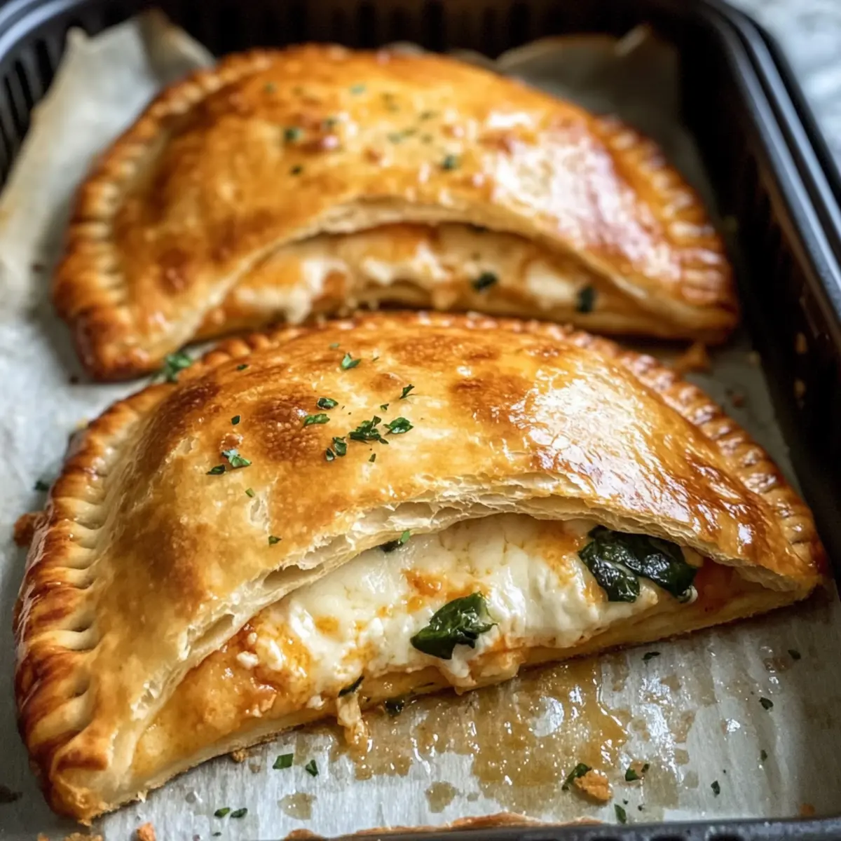 Luftfritteusen-Calzone für jeden Abend frisch zubereitet