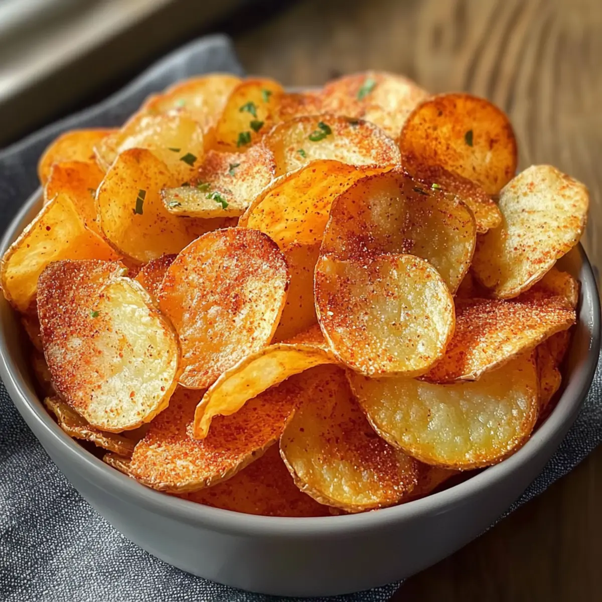Luftfritteuse Kartoffelchips: Gesunde Snack Idee