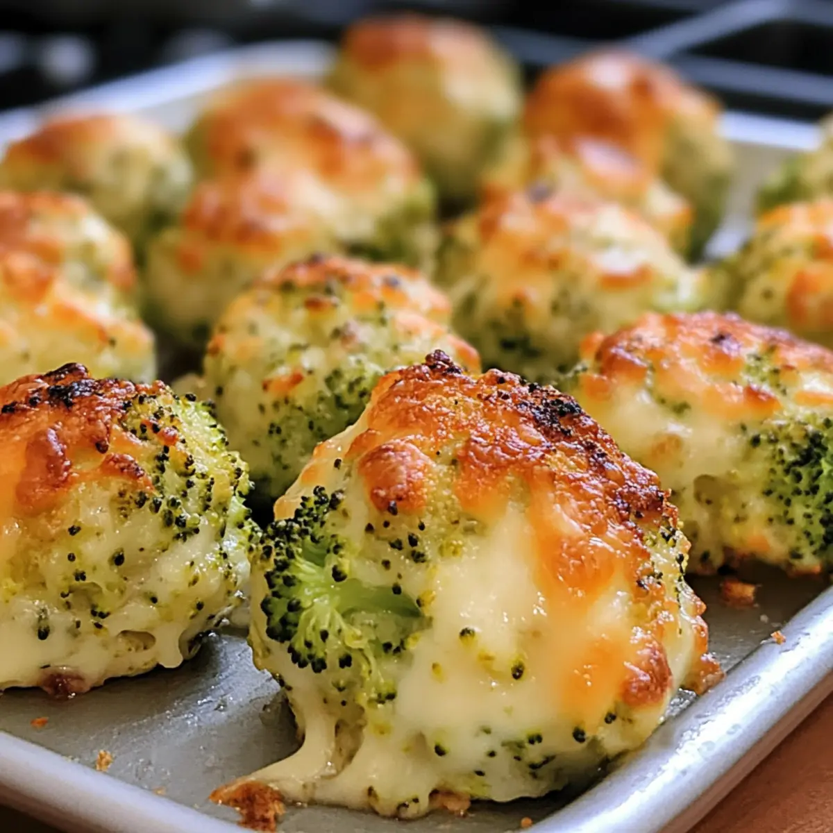 Gebackene Brokkoli-Käsebällchen für jeden Snack-Liebhaber