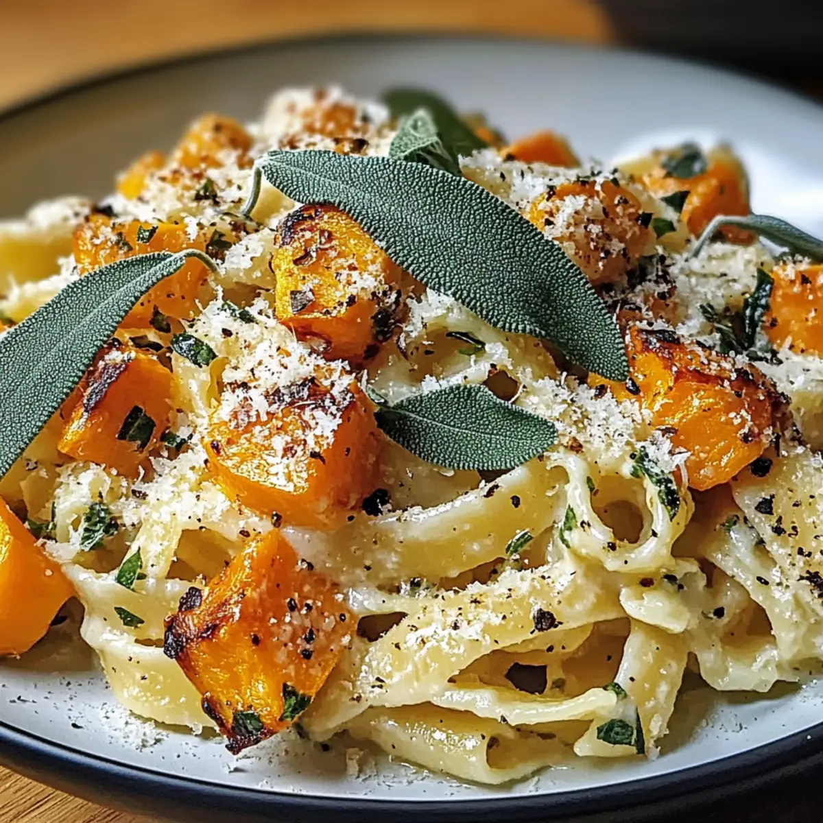 Butternut-Kürbis & Salbei Pasta für den Herbstzauber