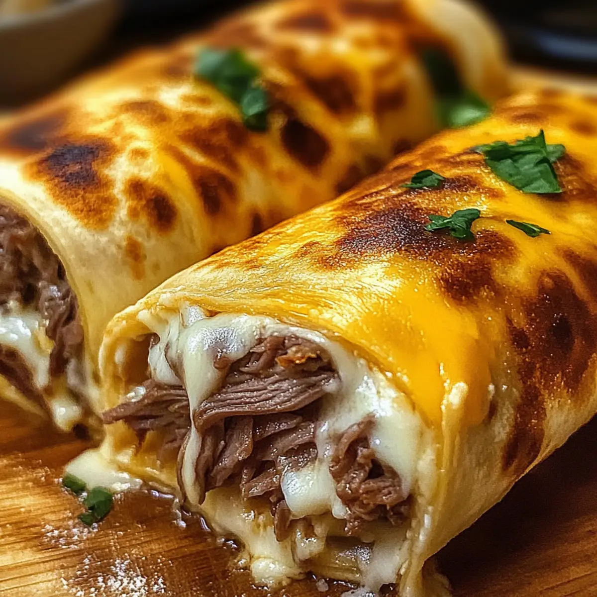 Käse French Dip Tortilla Rollen für jeden Anlass