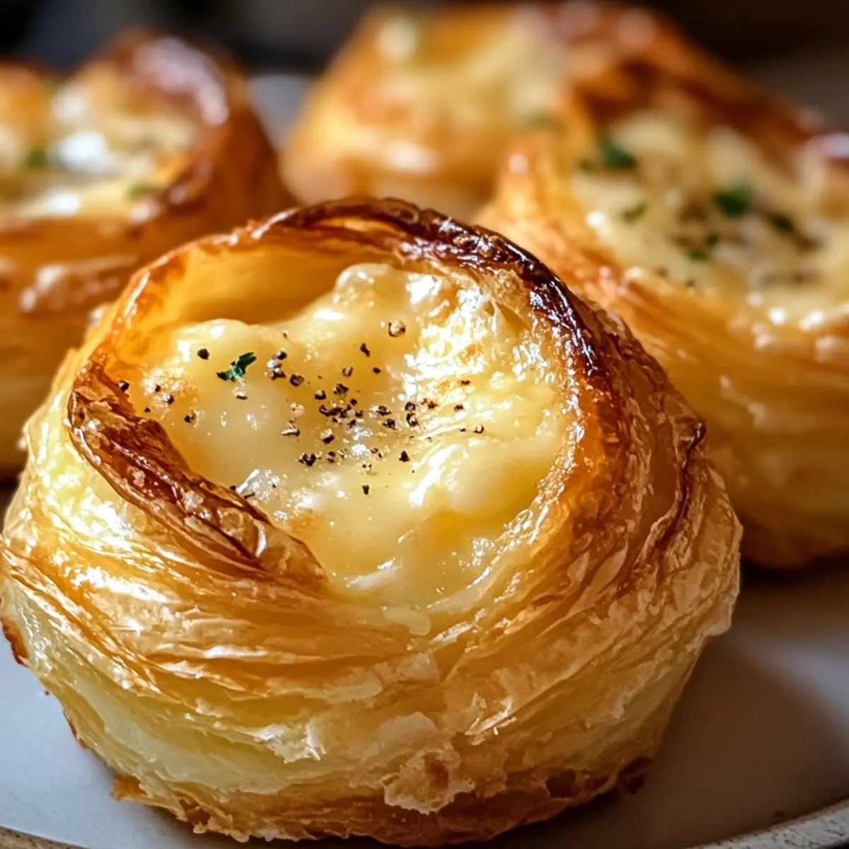 Käse Knoblauch Cruffins: Flaky Häppchen für Alle!