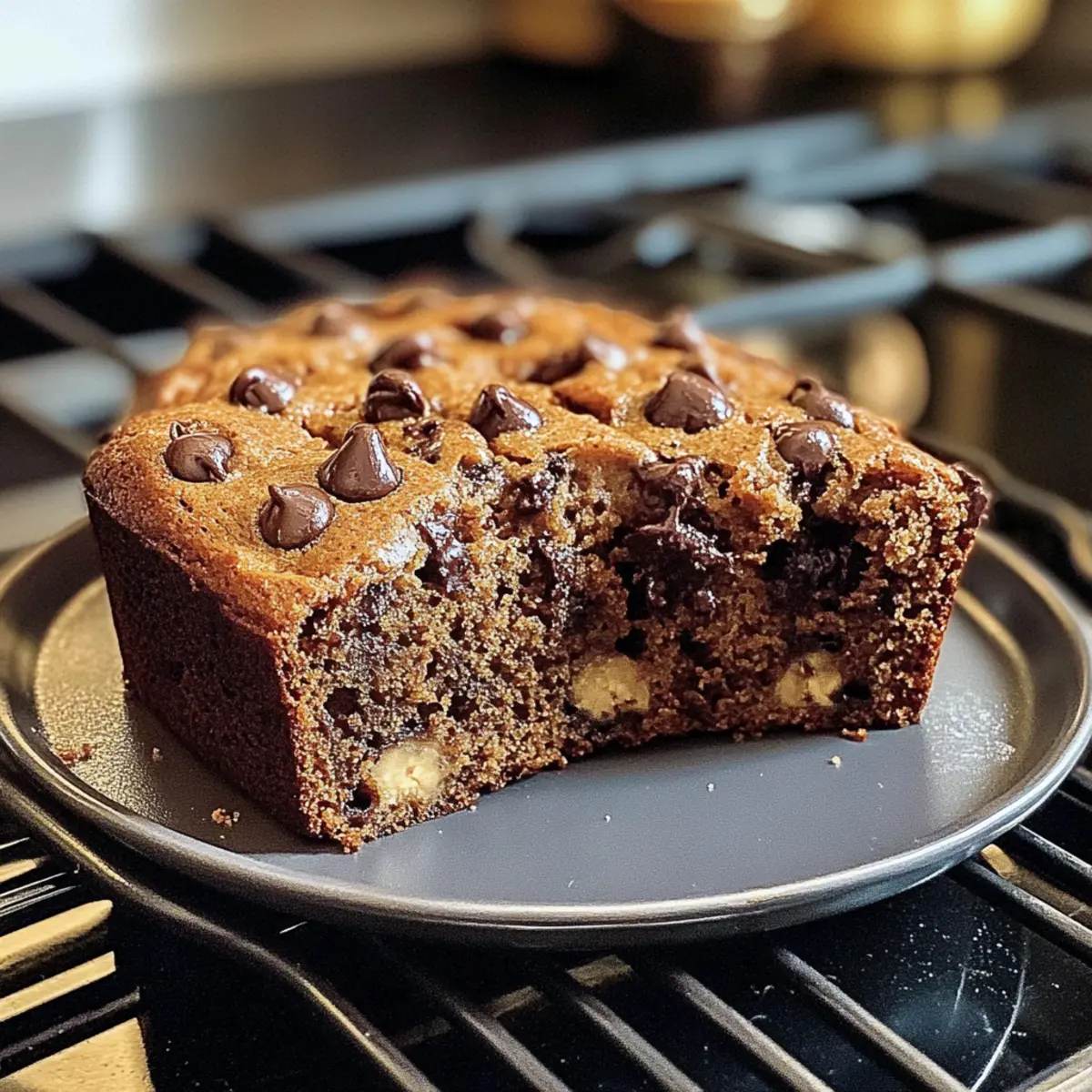 Schokoladenstückchen Bananenbrot aus der Gusspfanne