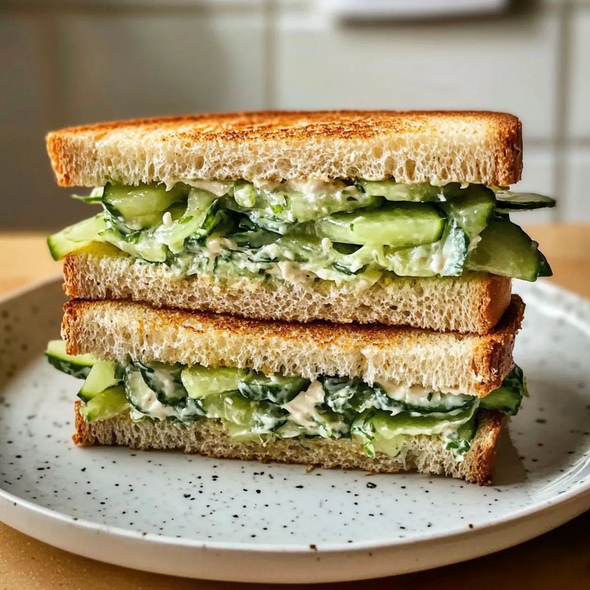 Gurken-Salat-Sandwiches für einen frischen Genuss