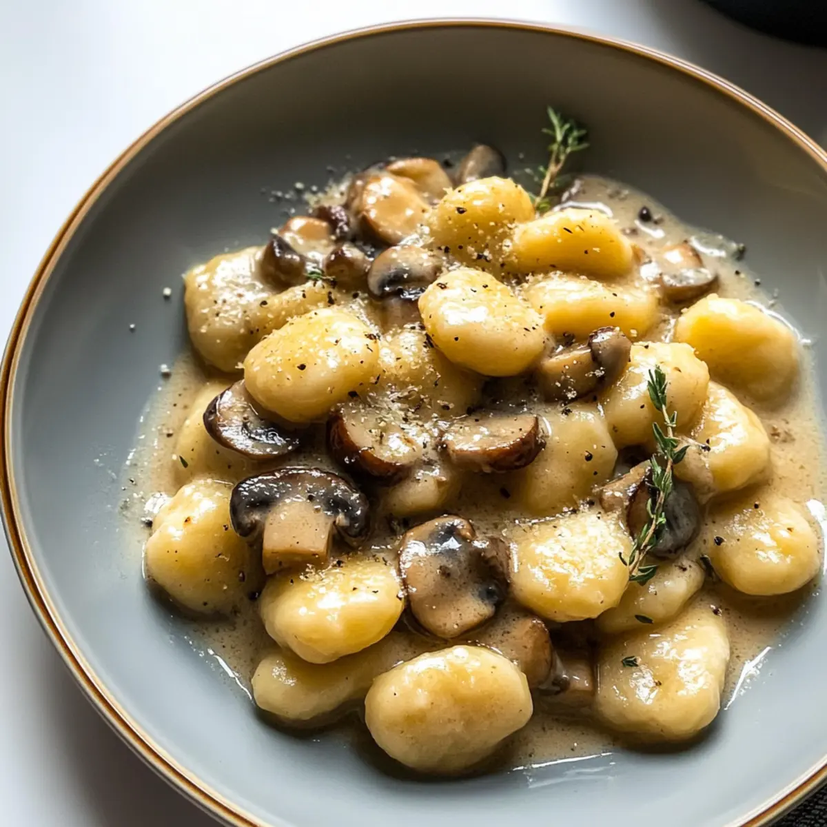 Gnocchi mit cremiger Pilzsauce für einen gemütlichen Abend