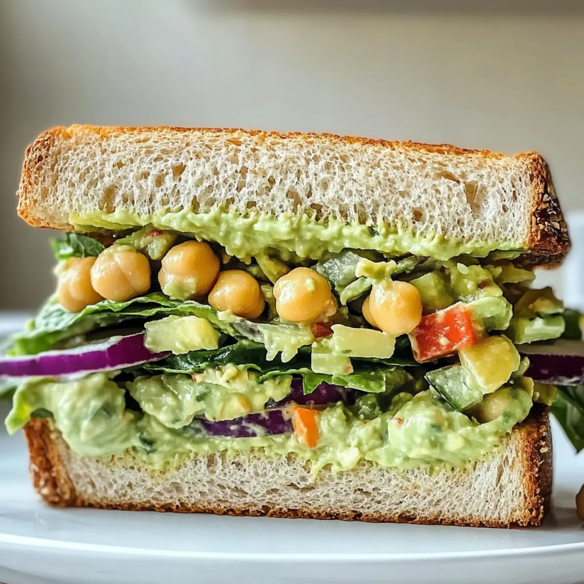 Grüne Göttin Salat Sandwich ganz einfach selbstgemacht