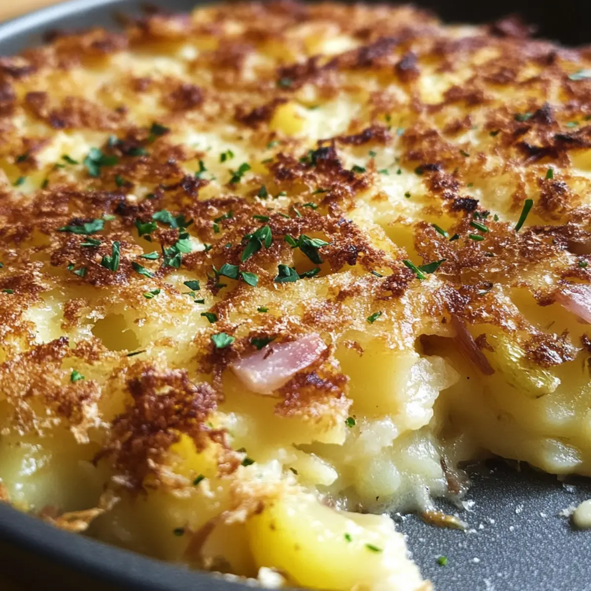 Hütten käse Kartoffel rösti Auflauf für jeden Tag