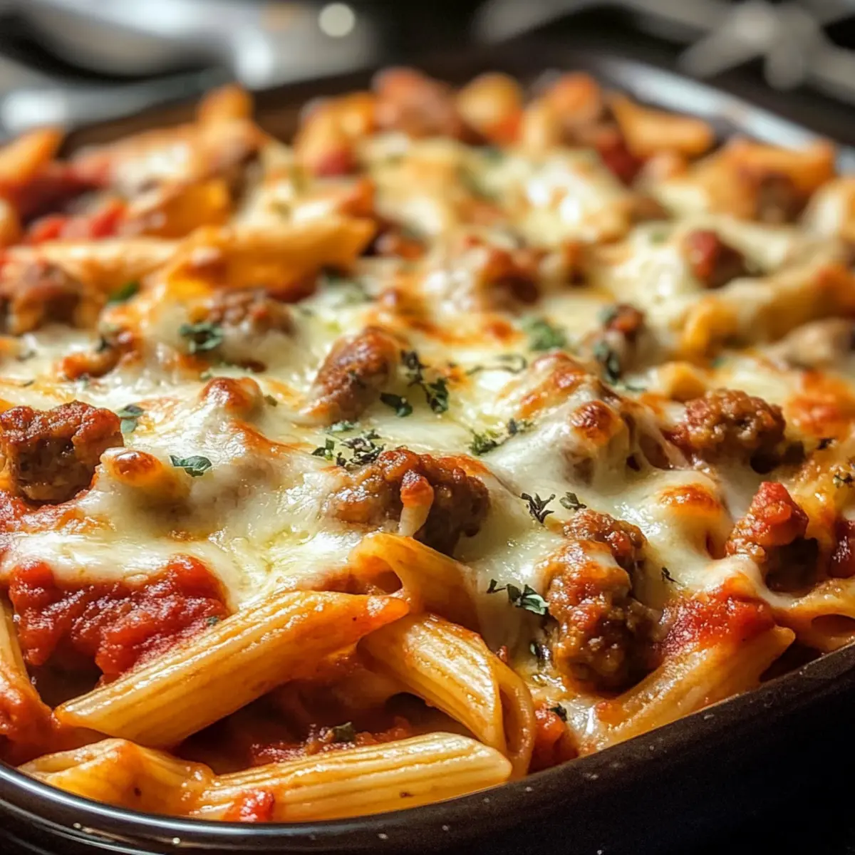Italianische Wurst Penne Auflauf für Wohlfühlmomente