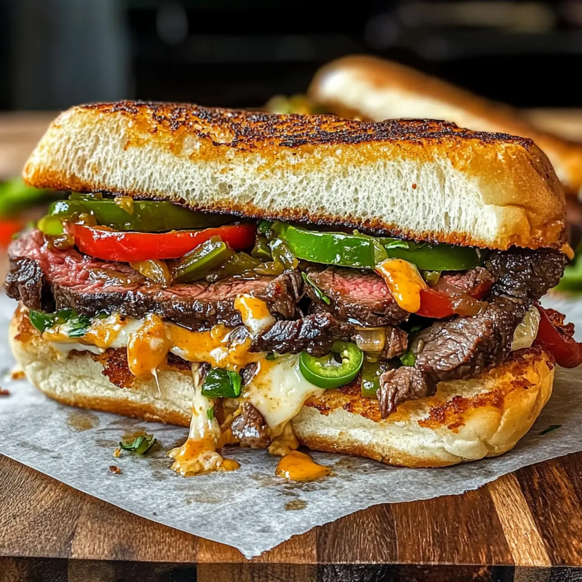 Koreanisches Steak-Sandwich mit Knoblauch-Mayo