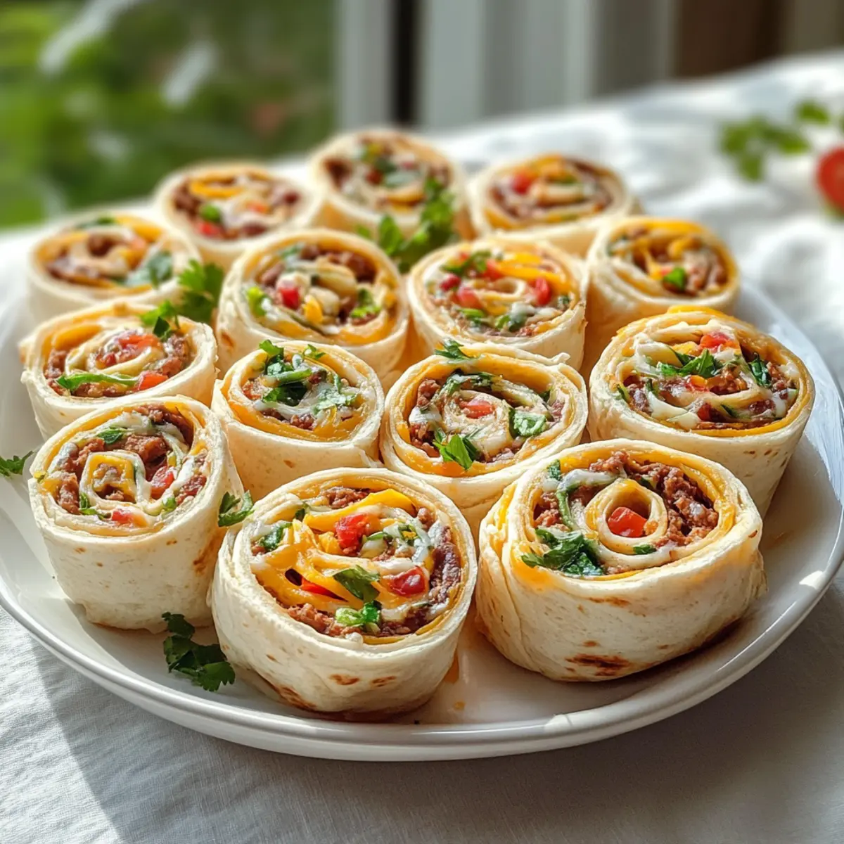 Leckere Taco Pinwheels für jede Party