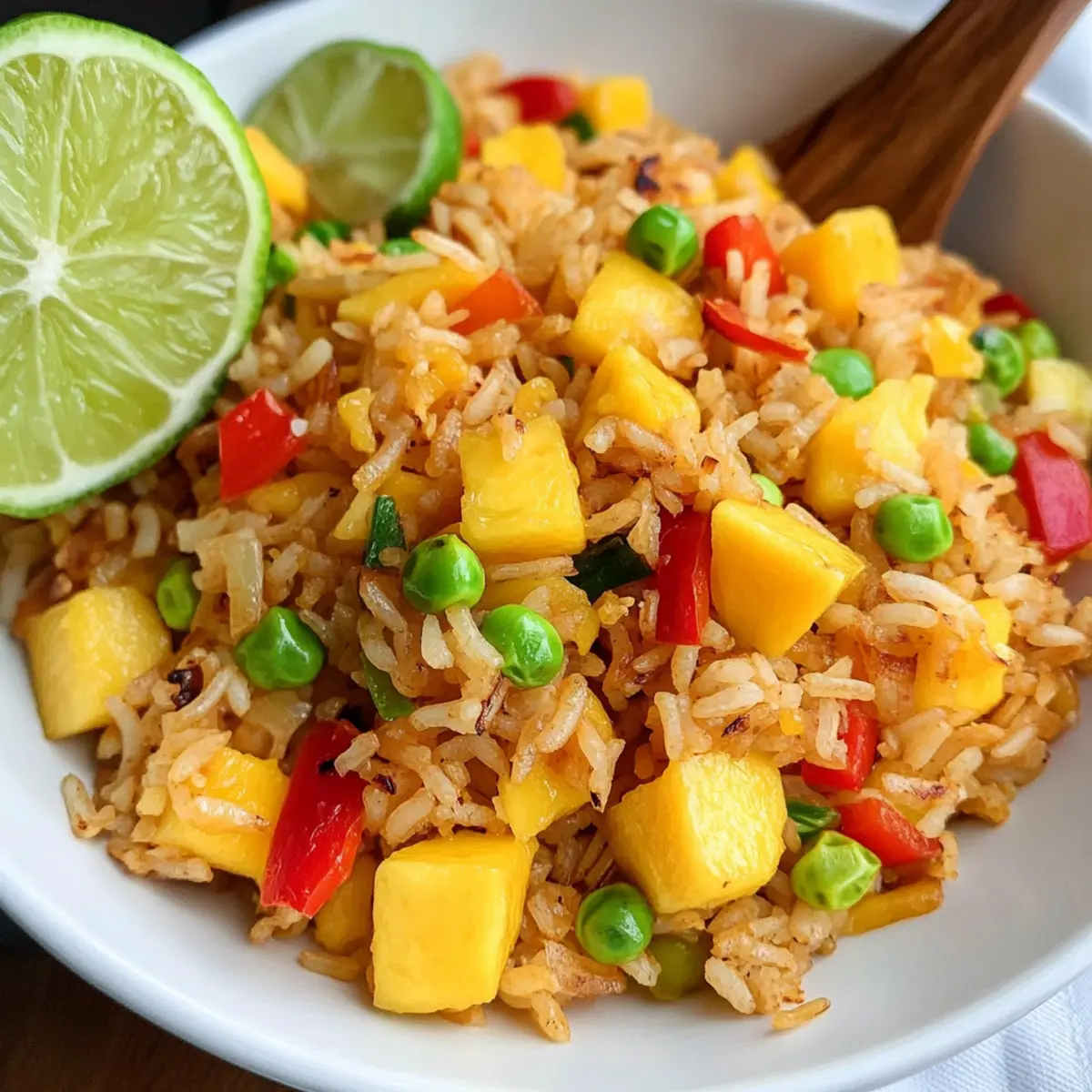 Schneller Mango Gebratener Reis in 15 Minuten