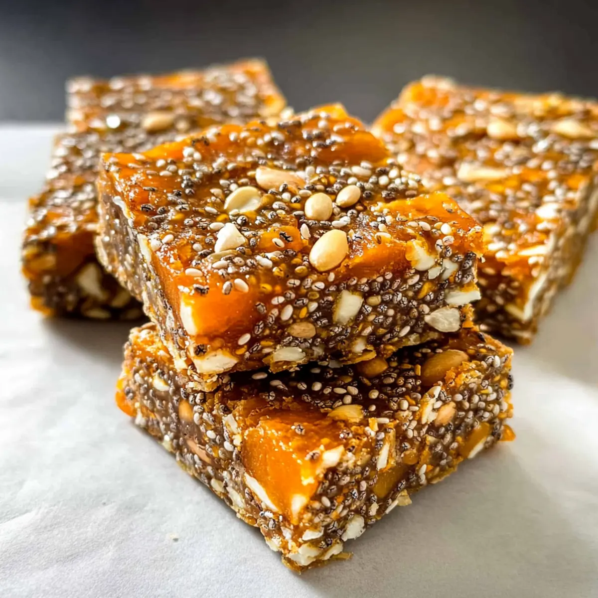 No-Bake Aprikosen Chia Energie Riegel für Deinen Snack-Hunger