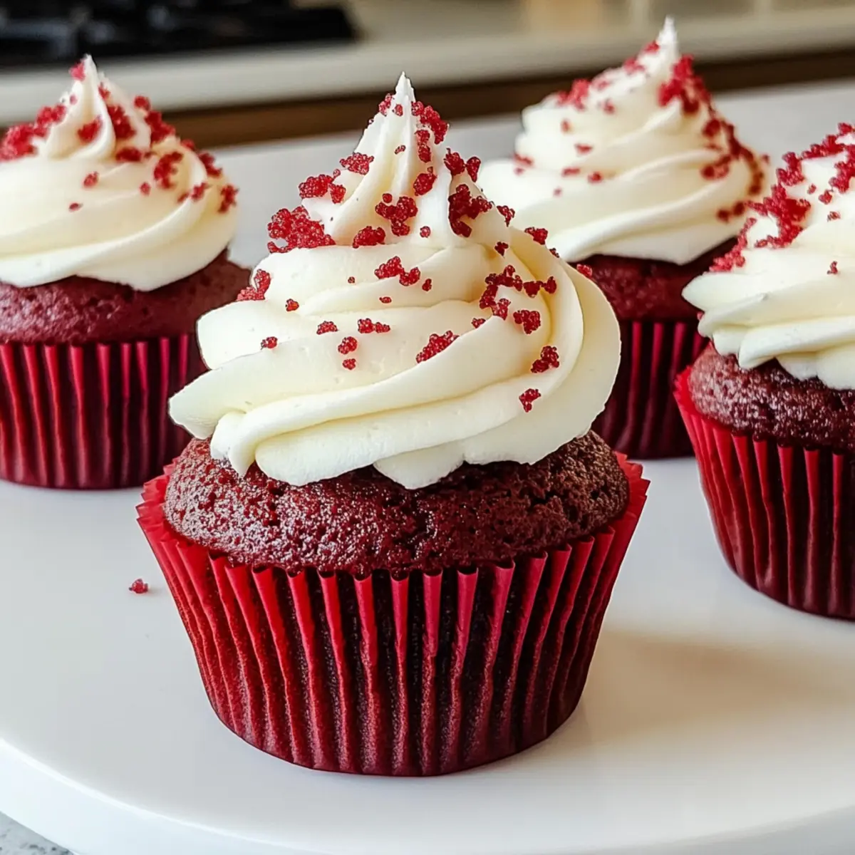 Rotkuchen Käsekuchen Cupcakes für jeden Anlass