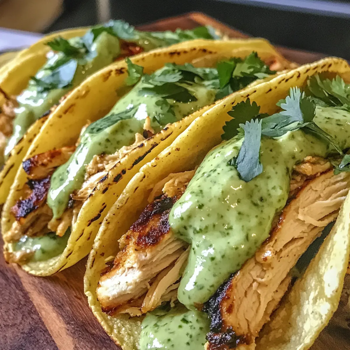 Salsa Verde Hühnchen Tacos für einen perfekten Abend