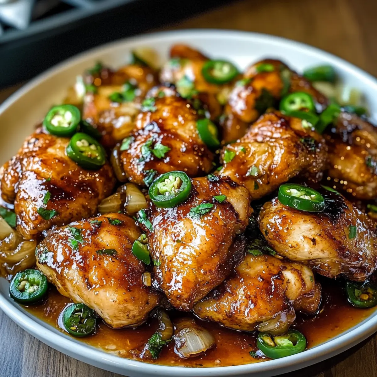 Scharfes Jalapeno-Hähnchen für schnelles Kochen