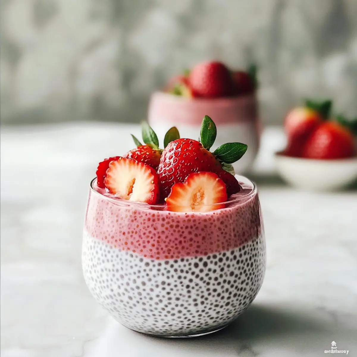 Erdbeer Chia Pudding für einen perfekten Start