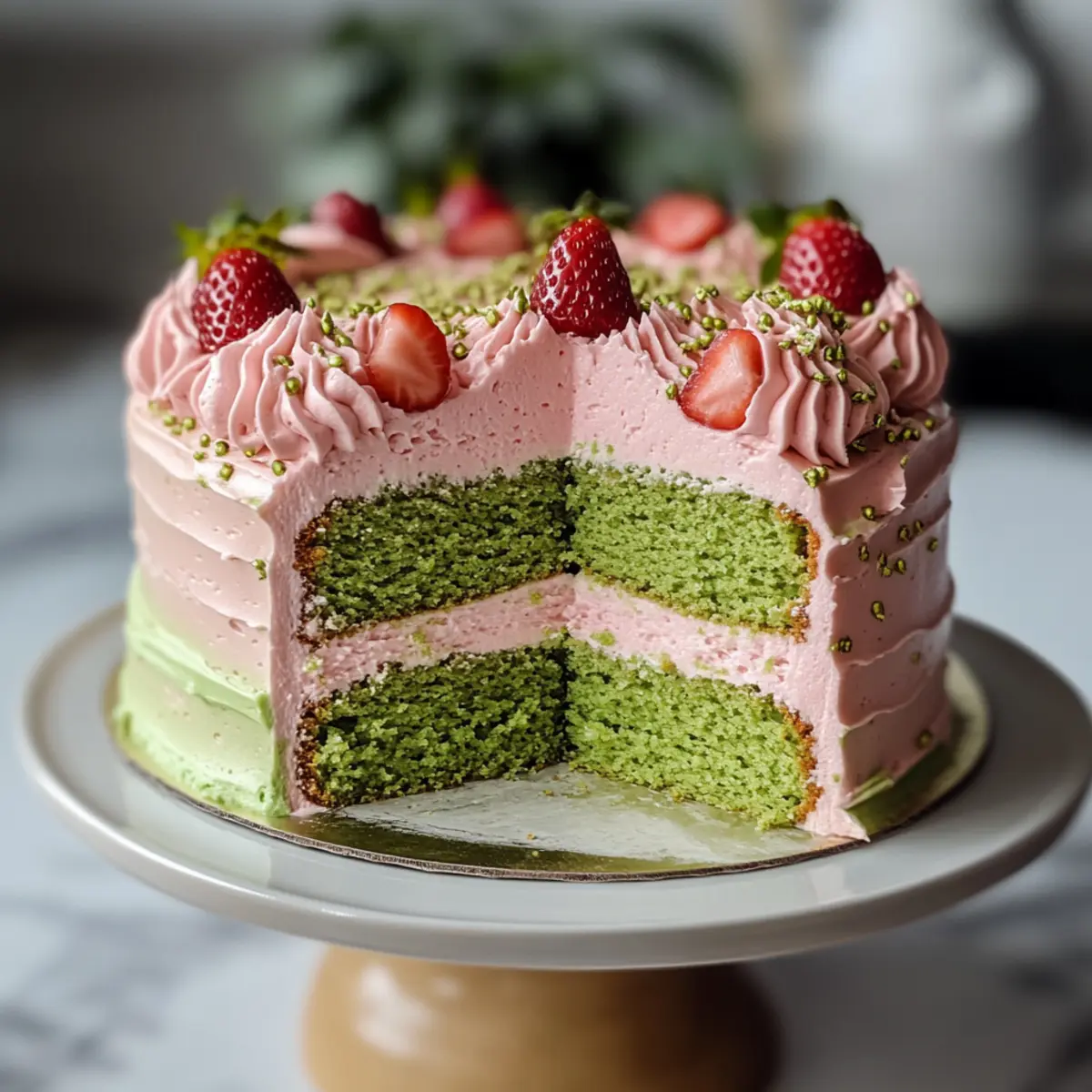 Erdbeer-Matcha-Kuchen: Der perfekte Fusion Genuss