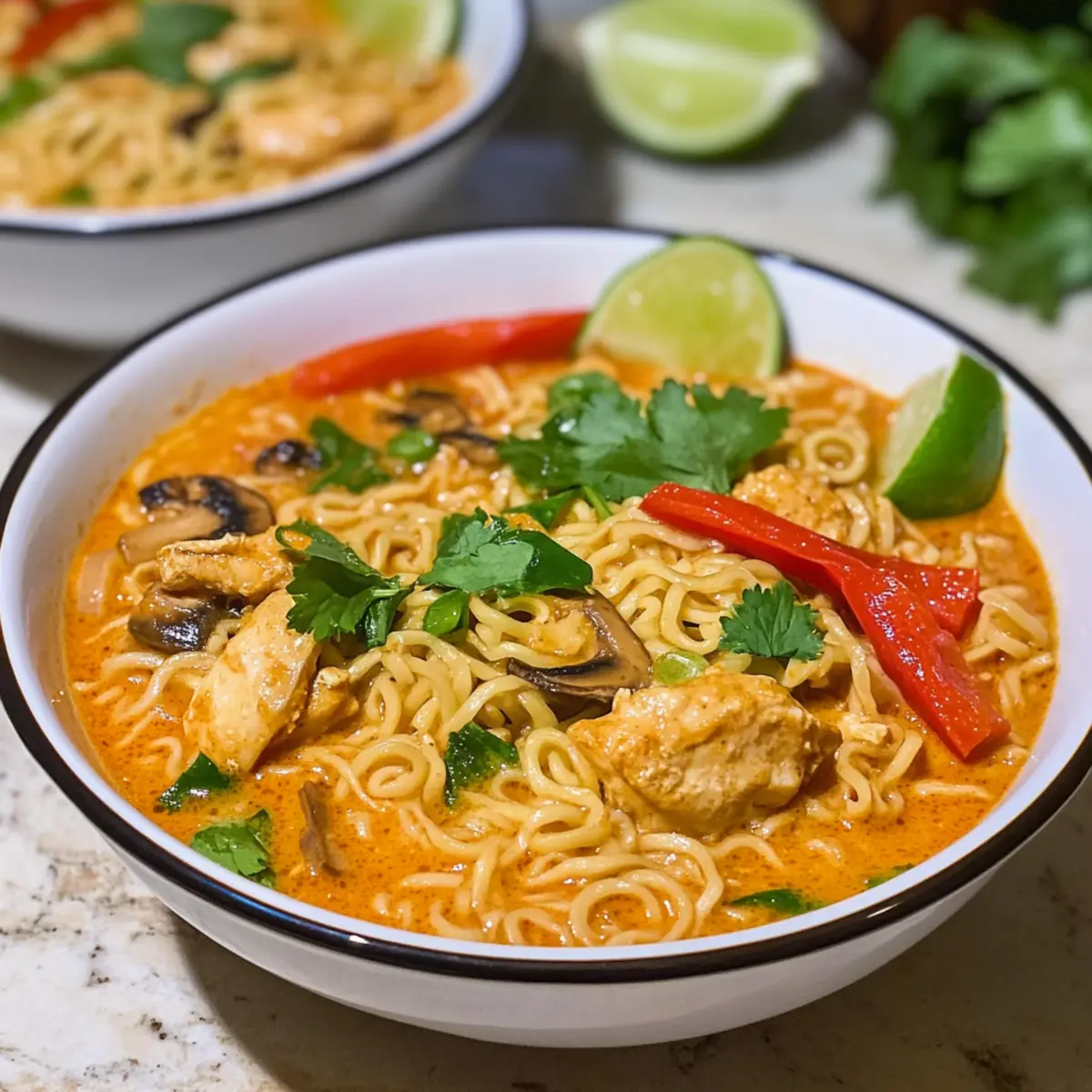 Thai Erdnussbutter Ramen für den ultimativen Genuss