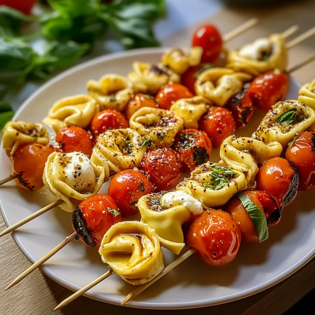 Tortellini-Spieße Tomate Mozzarella für jeden Anlass