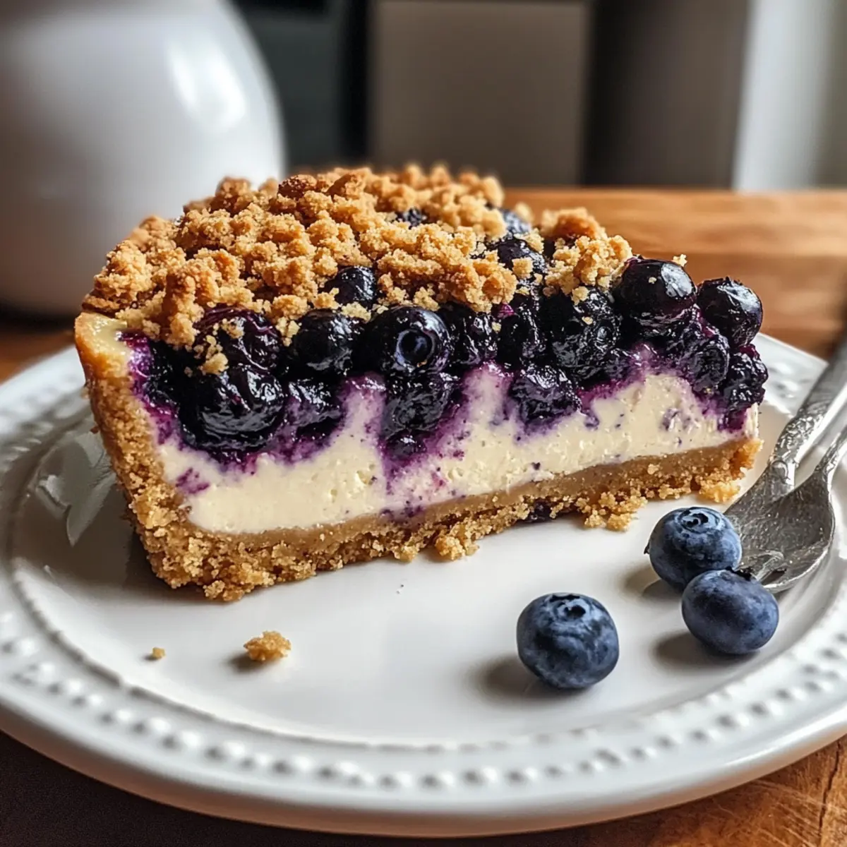 Heidelbeerstreuselkuchen mit Käsefüllung für Feste