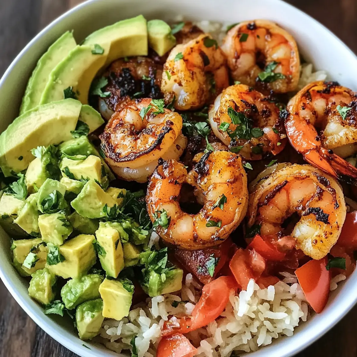 Chipotle Limetten Garnelen Schüssel für gesunde Feinschmecker