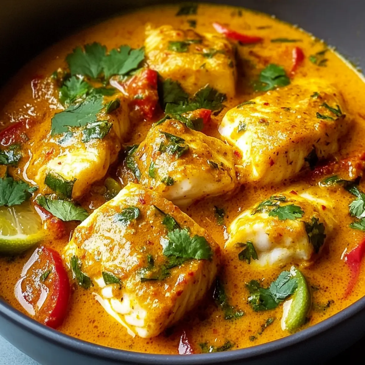 Kokosnuss-Fisch-Curry für tropischen Genuss