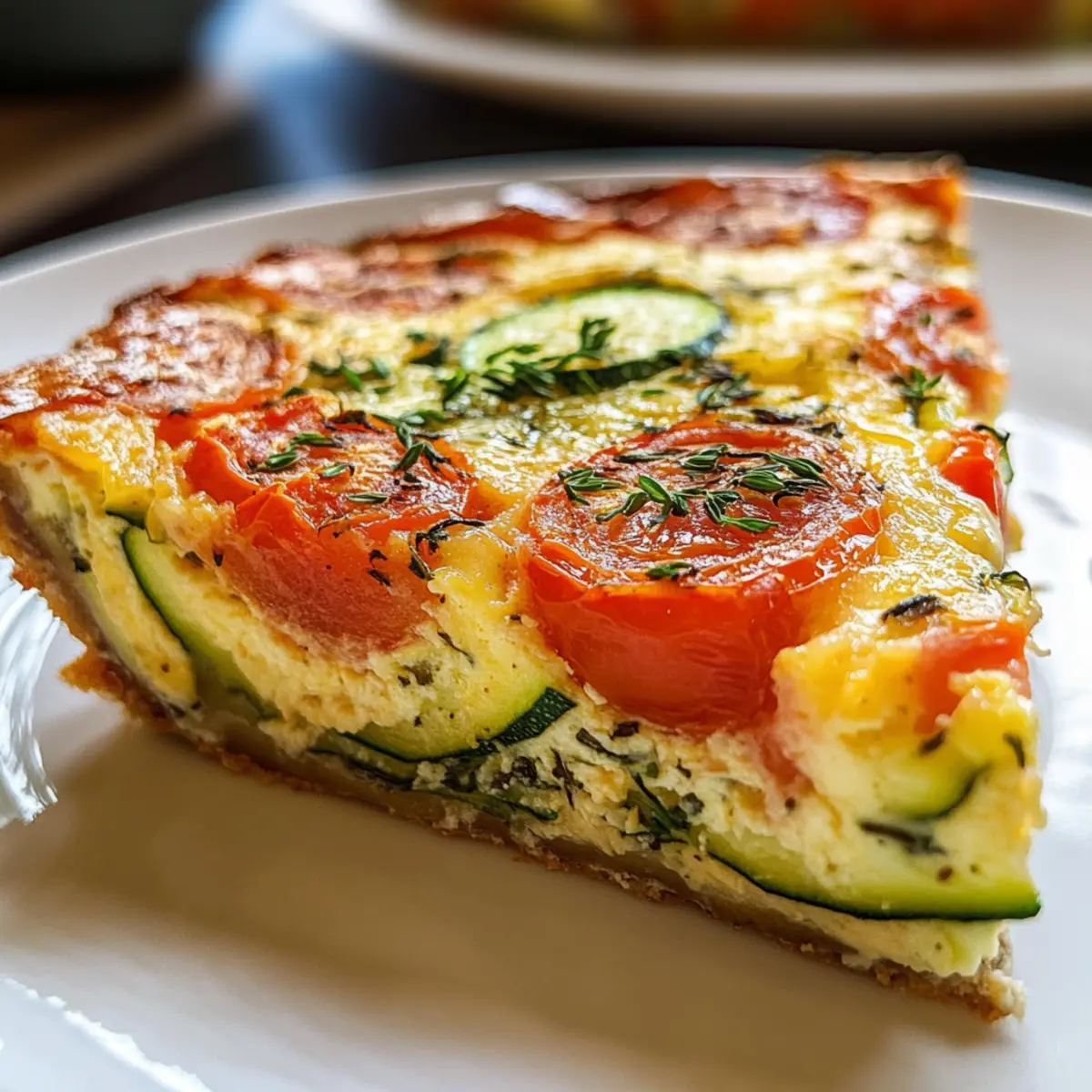 Leckere Krustenlose Zucchini-Tomaten-Quiche für jeden Tag