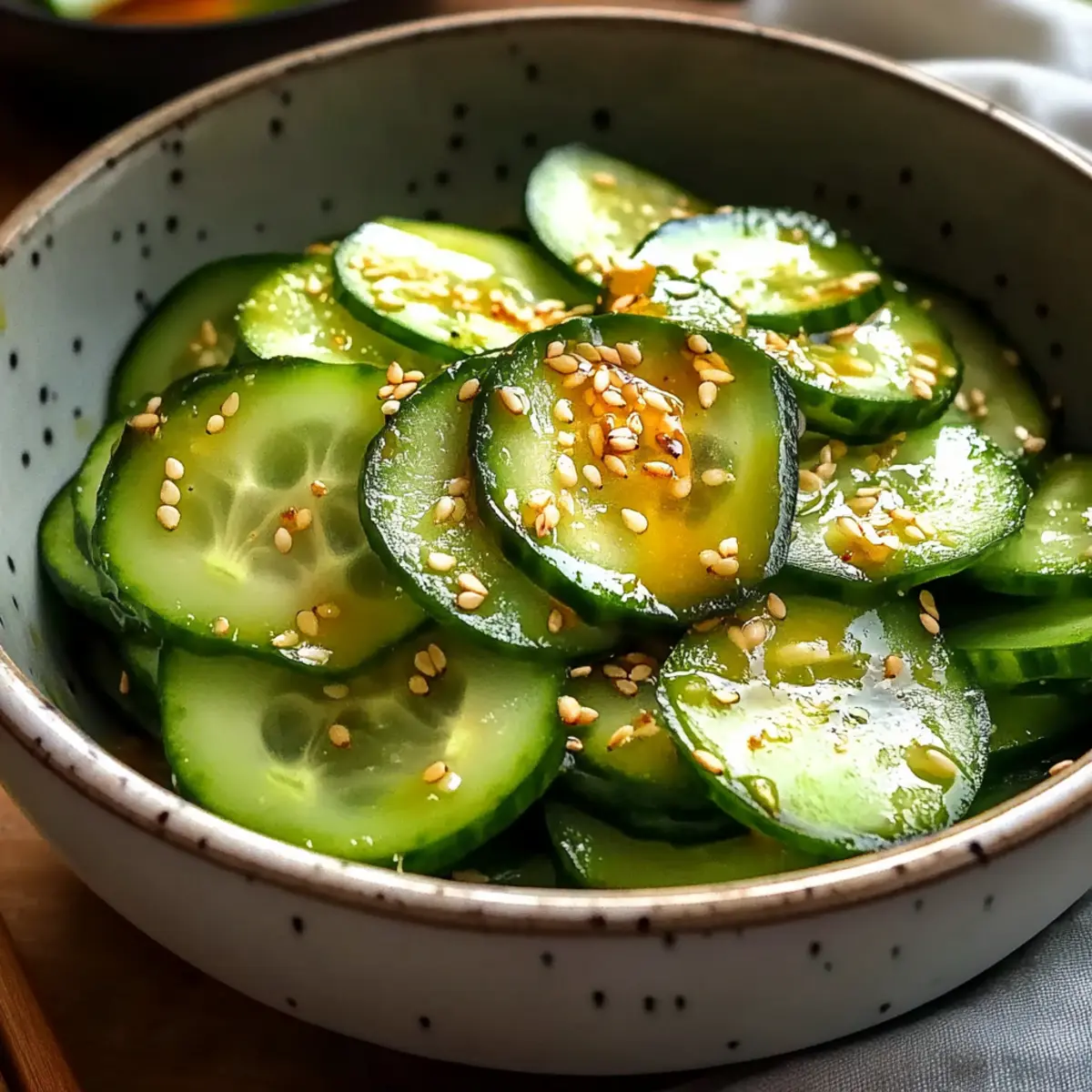 Erfrischender Gurken-Ingwer-Salat für den Sommer