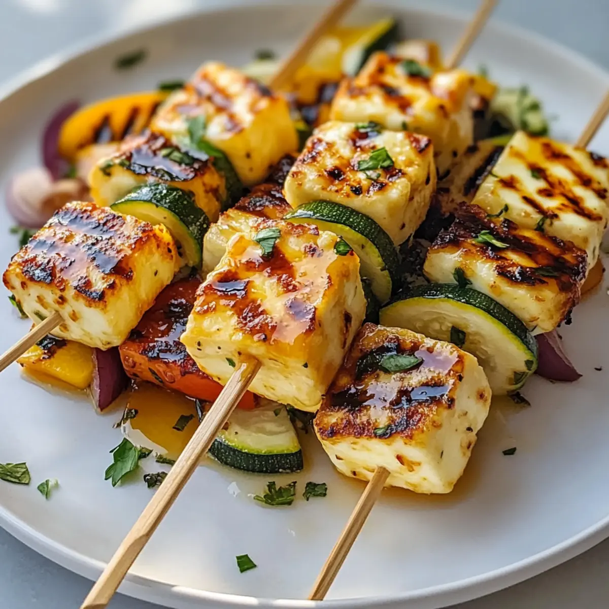 Halloumi-Spieße mit Honig einfach grillen – Genuss pur!