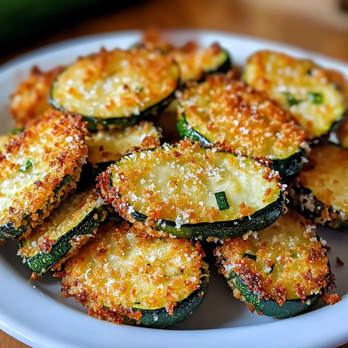 Knusprige Zucchini-Bissen für gesunde Snacks