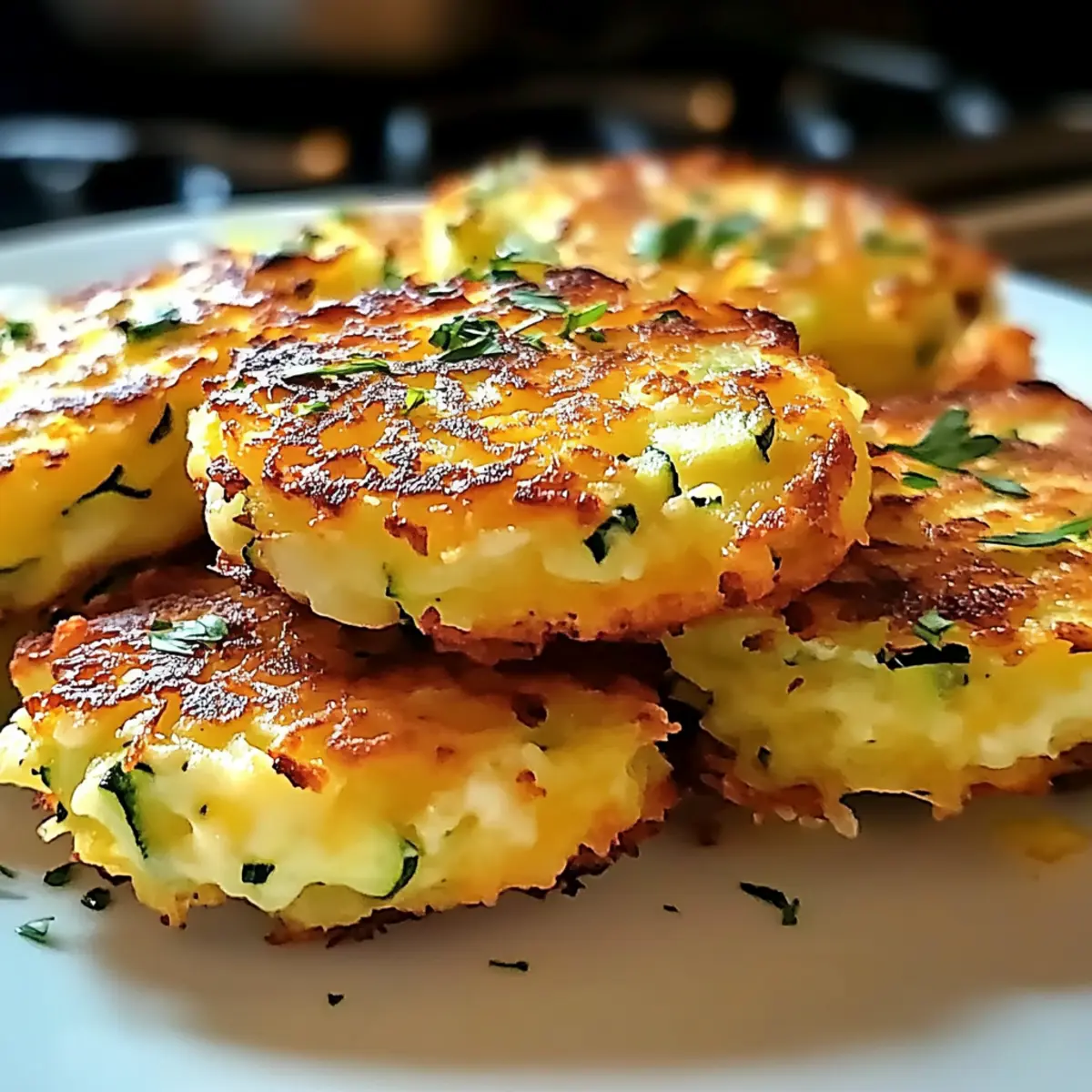 Knusprige Zucchini-Käse-Puffer für jeden Anlass