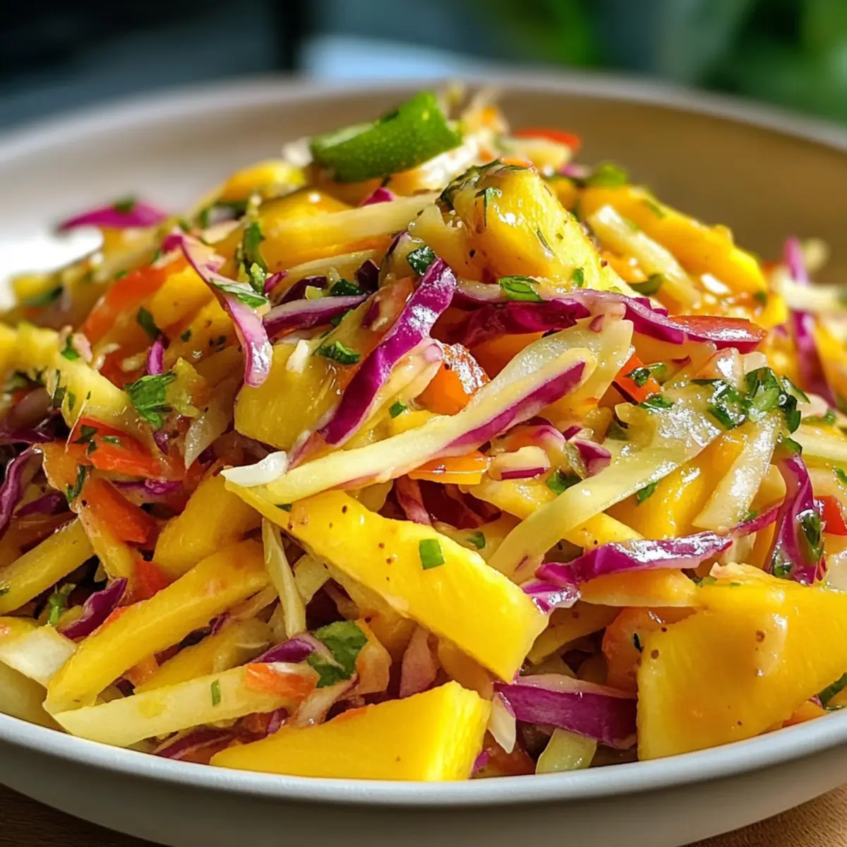 Erfrischender Mango-Slaw für den Sommergenuss