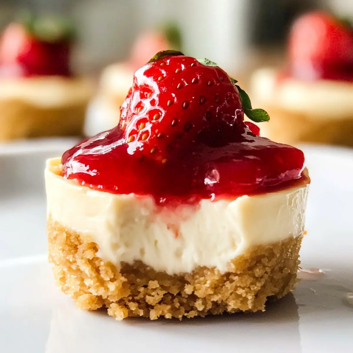 Mini Erdbeerkäsekuchen für jeden Anlass genießen