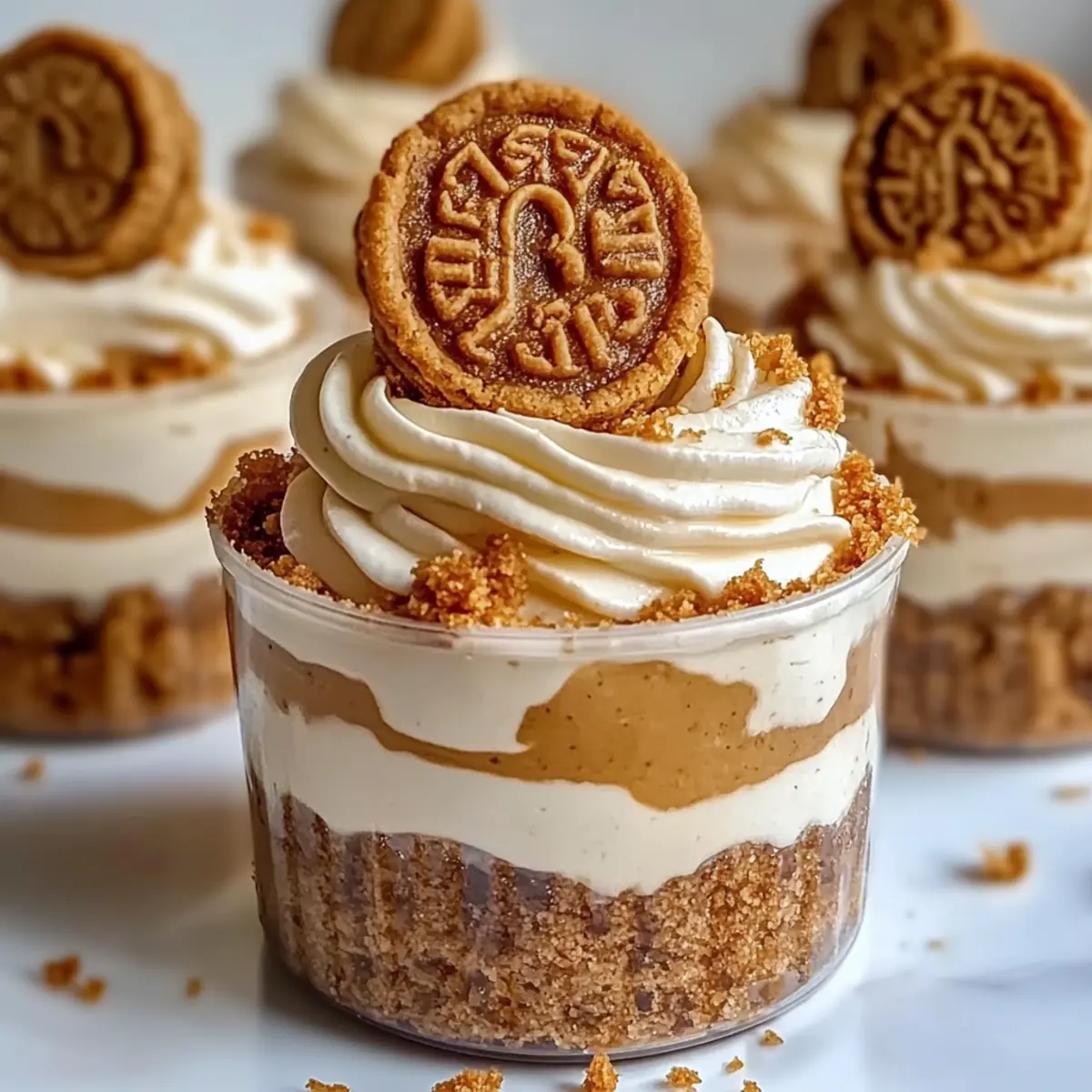 No-Bake Biscoff-Käsekuchenförmchen zum Verlieben