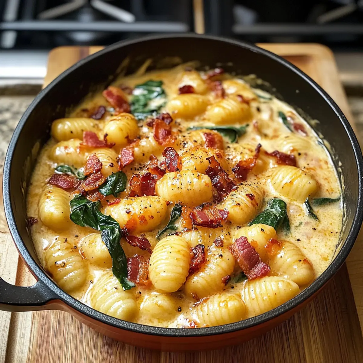 Eintopf Toskanischer Speck Gnocchi in 20 Minuten