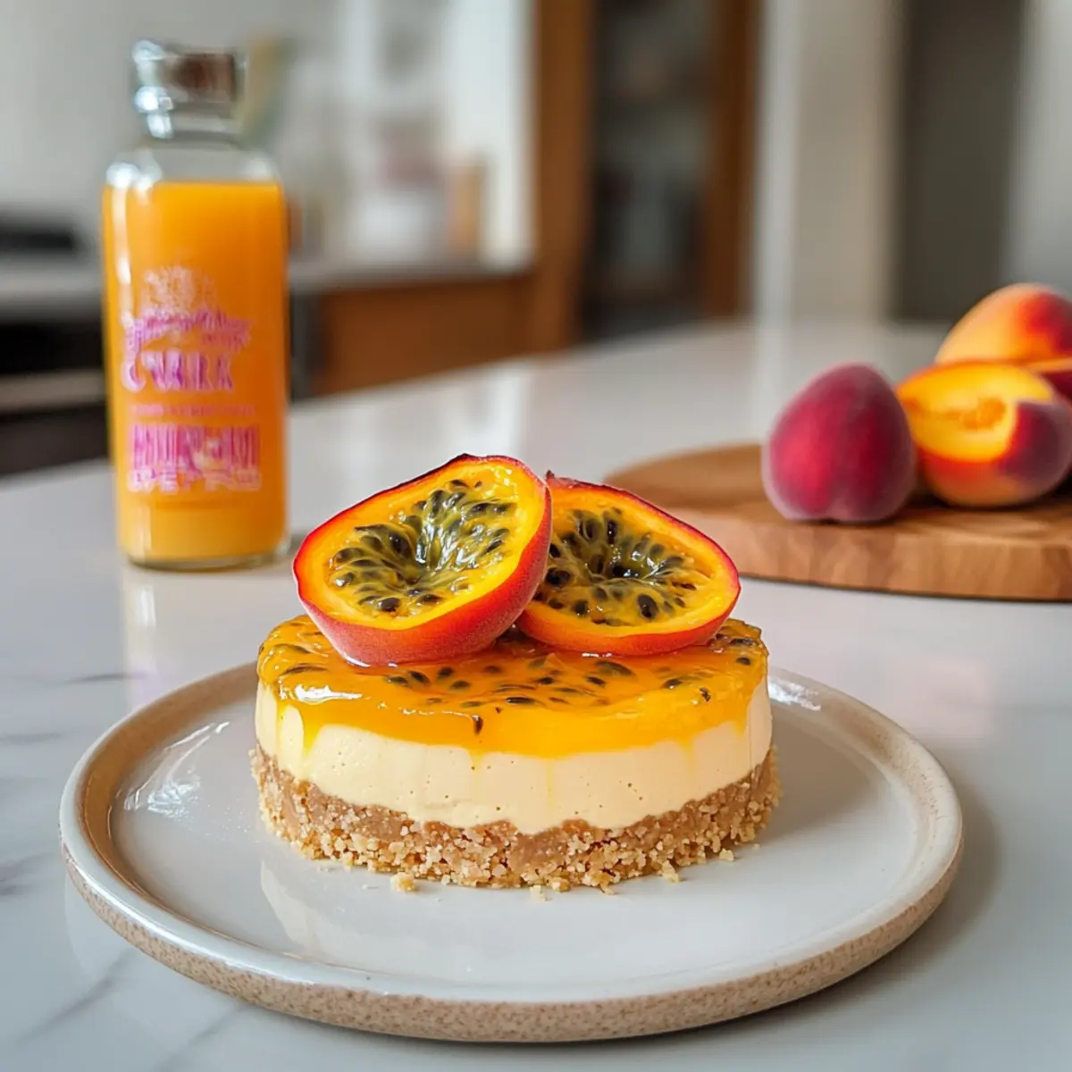 Pfirsich-Maracuja-Joghurt-Törtchen zum Verlieben
