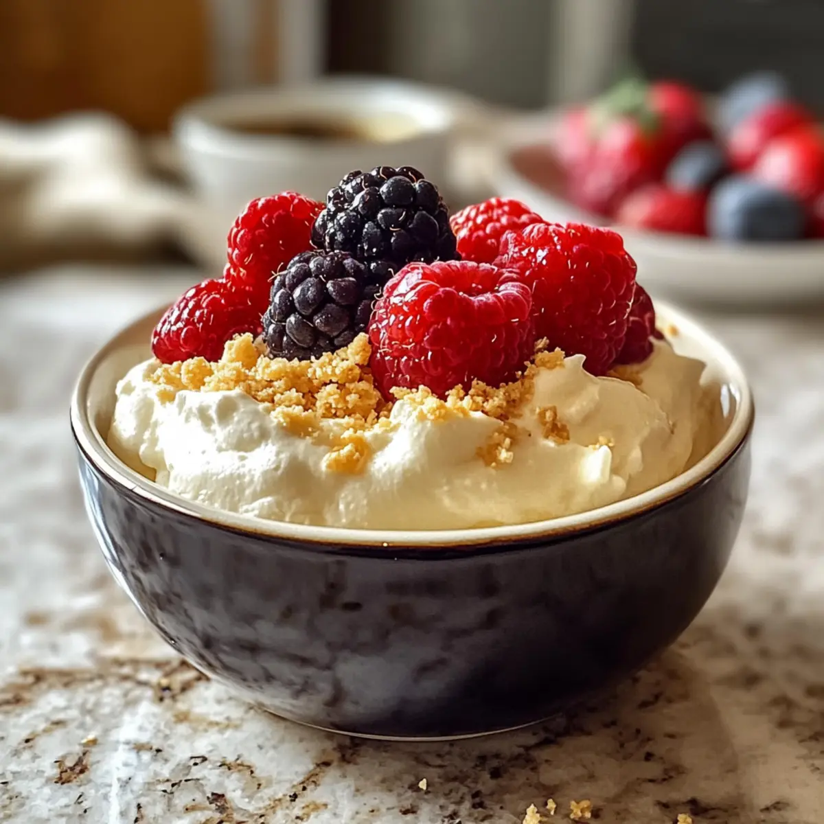 Protein Käsekuchen Fluff in nur 2 Minuten