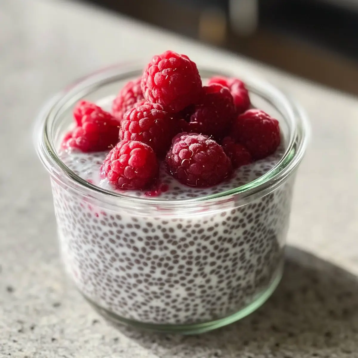 Keto Himbeer-Chia-Pudding für gesunde Naschkatzen