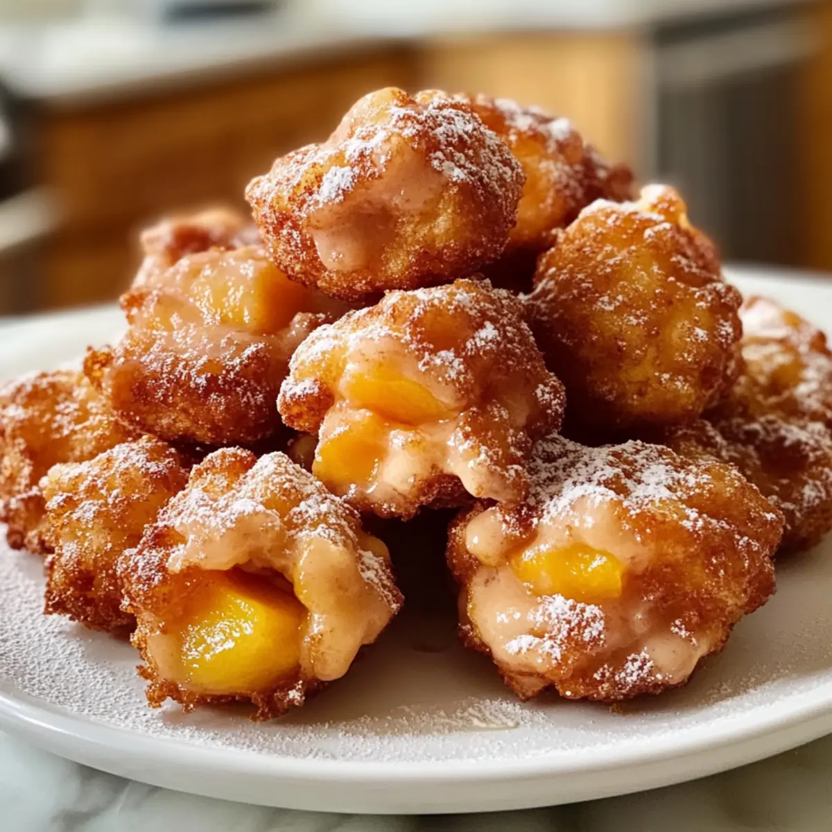 Südliche Pfirsichkrapfen für den perfekten Snack