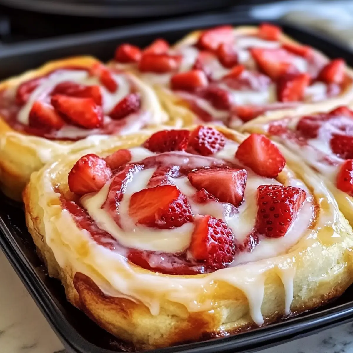 Erdbeer-Käsekuchen Süßbrötchen für jeden Anlass